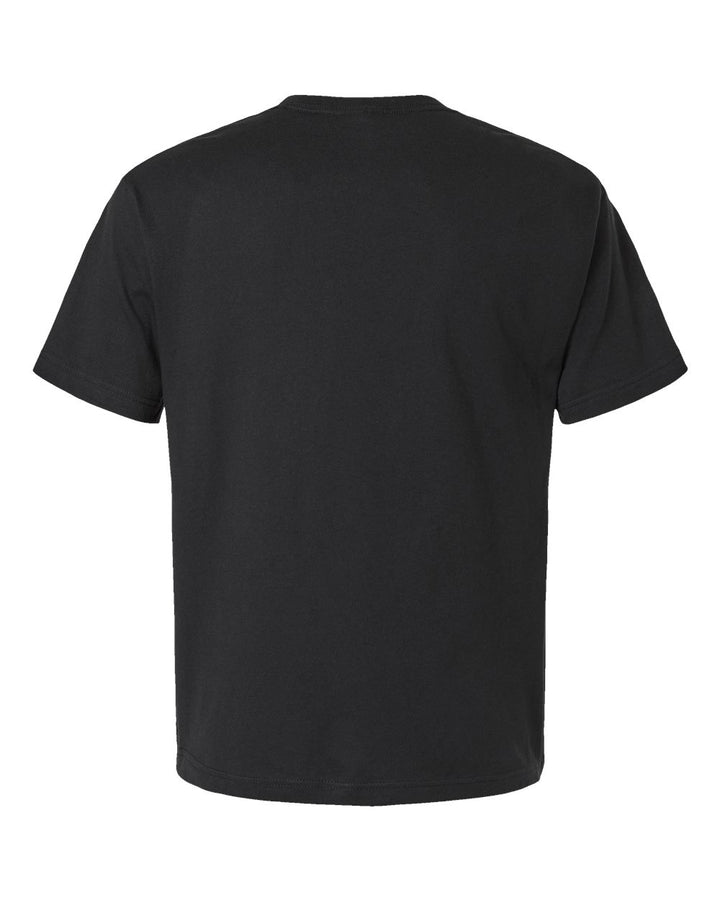 Rear View of Vintage Black 6 oz. Heavyweight Tee - 3010