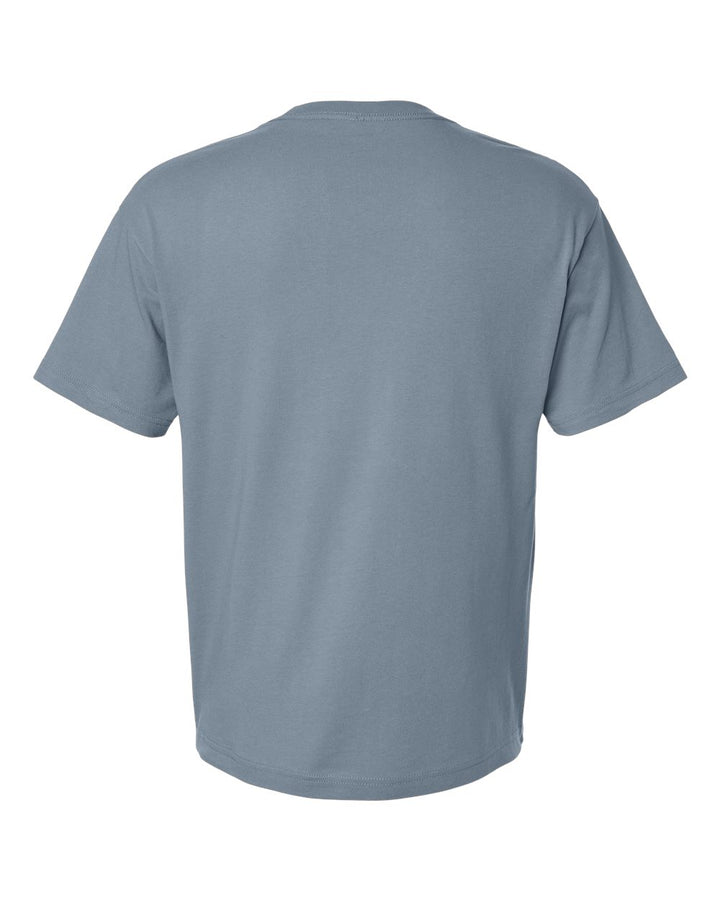 Rear View of Vintage Denim 6 oz. Heavyweight Tee - 3010