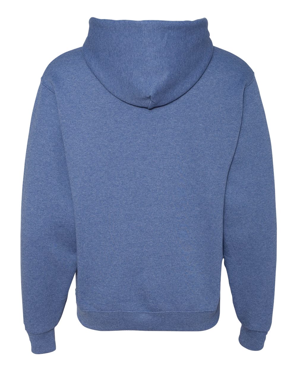 Rear View of Vintage Heather Blue NuBlend® Hooded Sweatshirt - 996MR