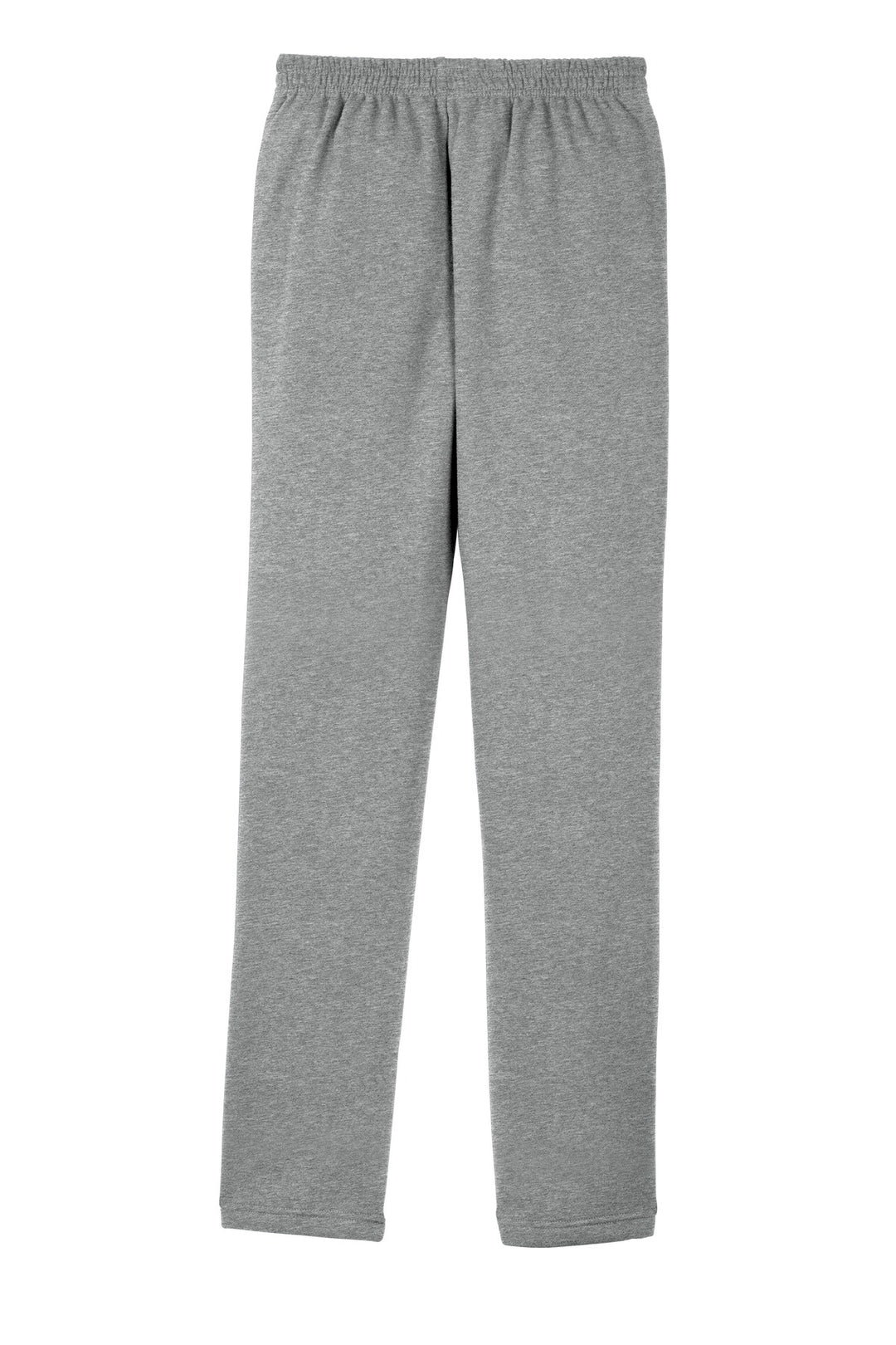 Rear View of Vintage Hthr Sport-Tek Open Bottom Sweatpant. ST257