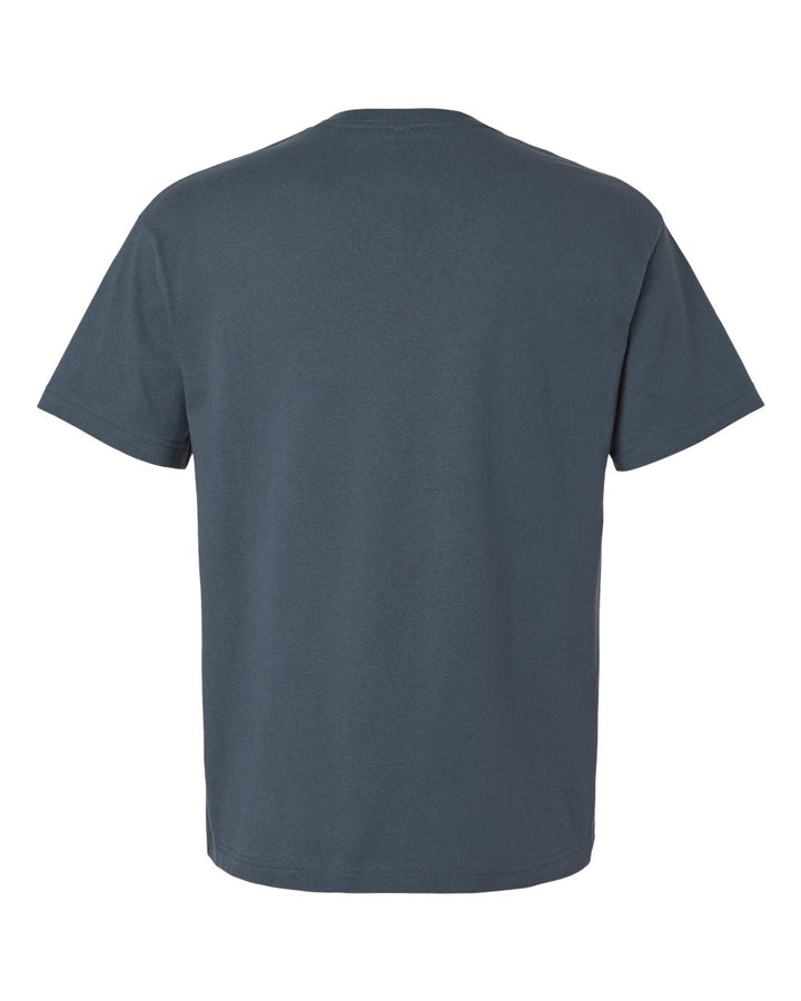 Rear View of Vintage Navy 6 oz. Heavyweight Tee - 3010