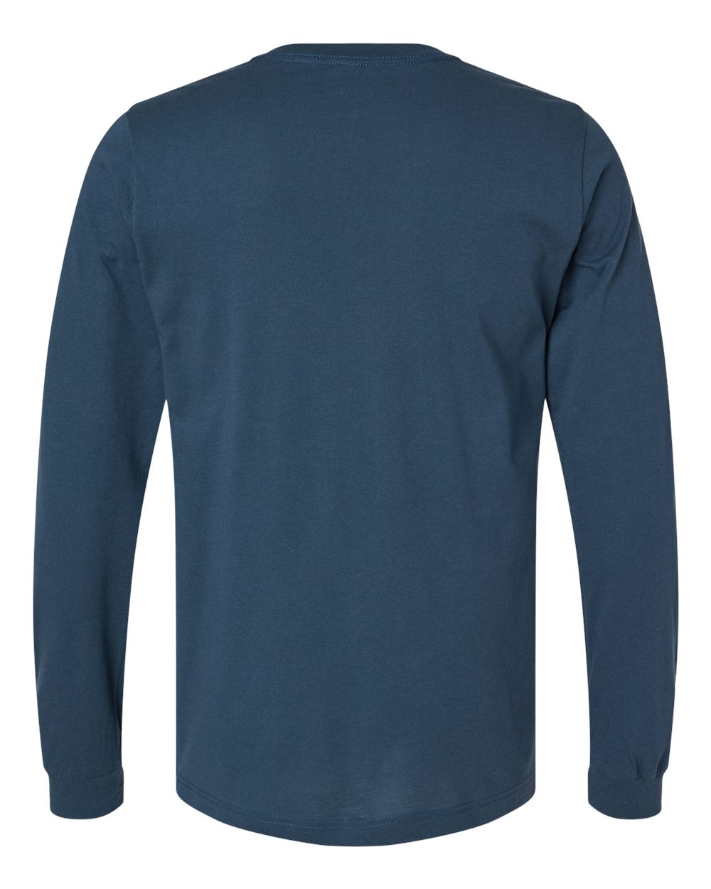 Rear View of Vintage Navy Jersey Long Sleeve Tee - 3501