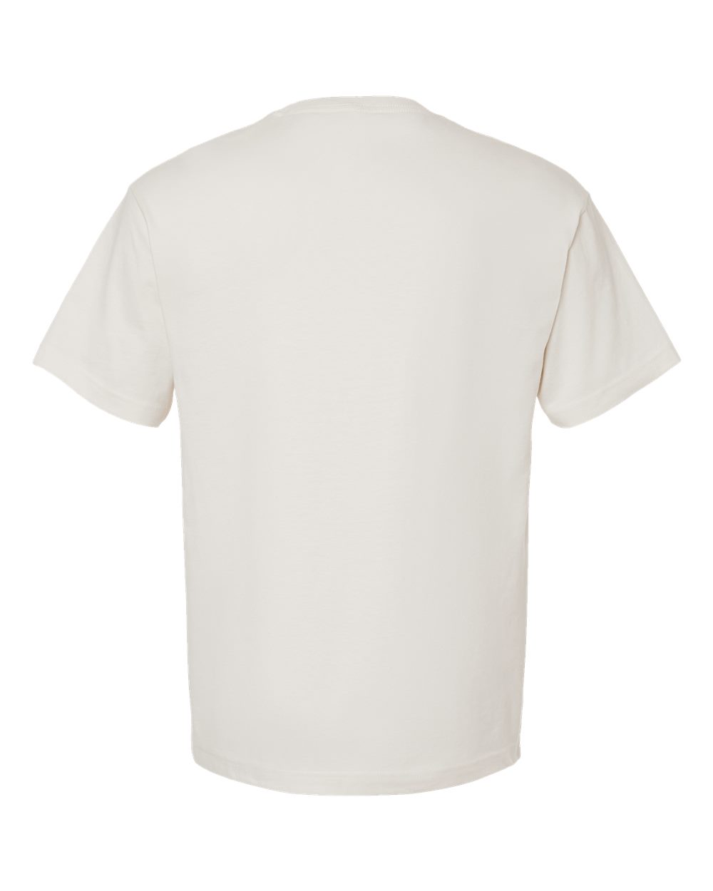 Rear View of Vintage White 6 oz. Heavyweight Tee - 3010