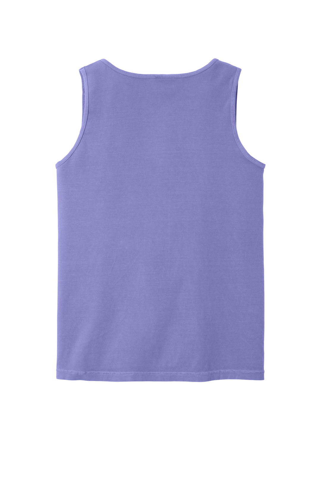 Rear View of Violet COMFORT COLORS Heavyweight Ring Spun Tank Top. 9360