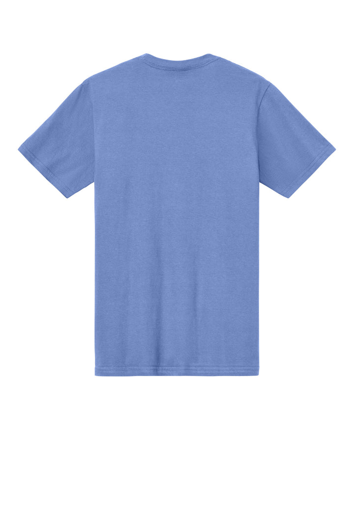 Rear View of Violet Gildan Softstyle Midweight Tee 65000