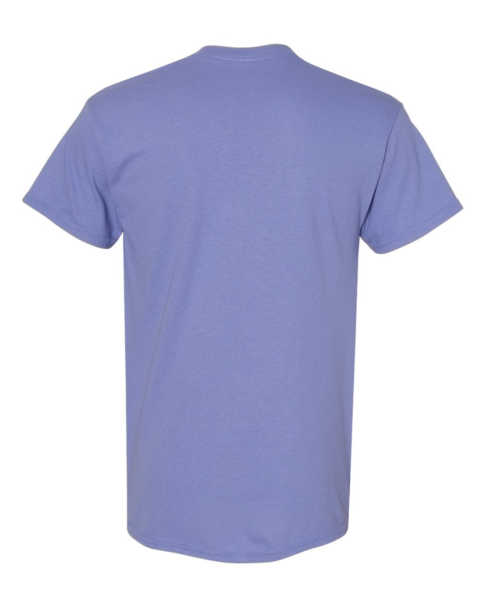 Rear View of Violet Heavy Cotton™ T-Shirt - 5000