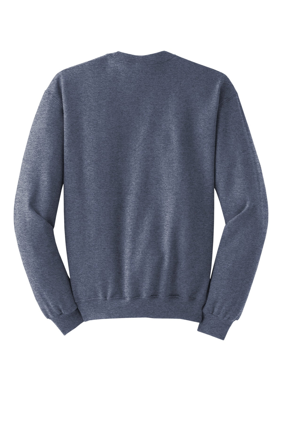 Rear View of VtgHtrNavy Jerzees - NuBlend Crewneck Sweatshirt. 562M