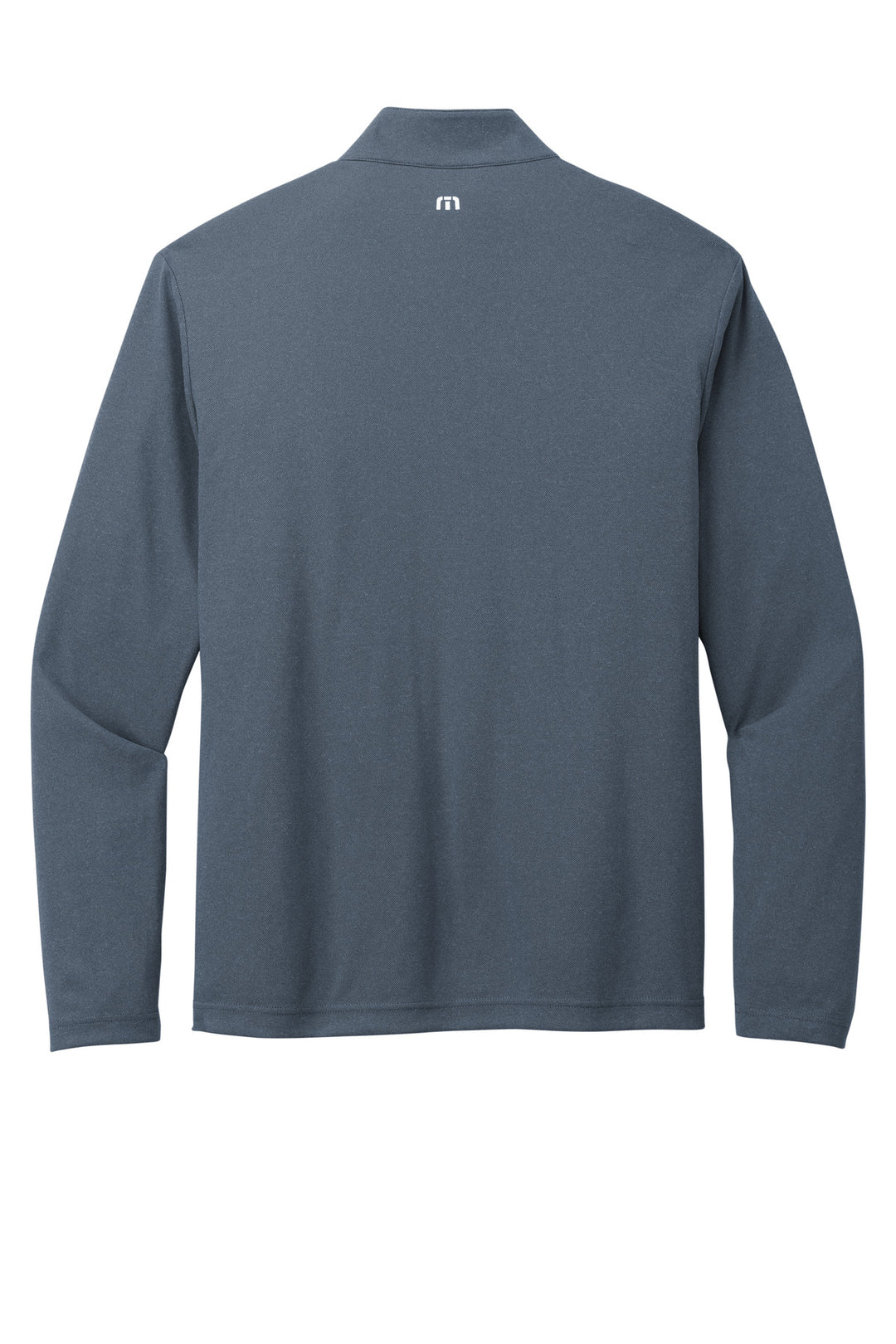 Rear View of VtgIdg/Blk TravisMathew Coto Performance 1/4-Zip TM1MY397