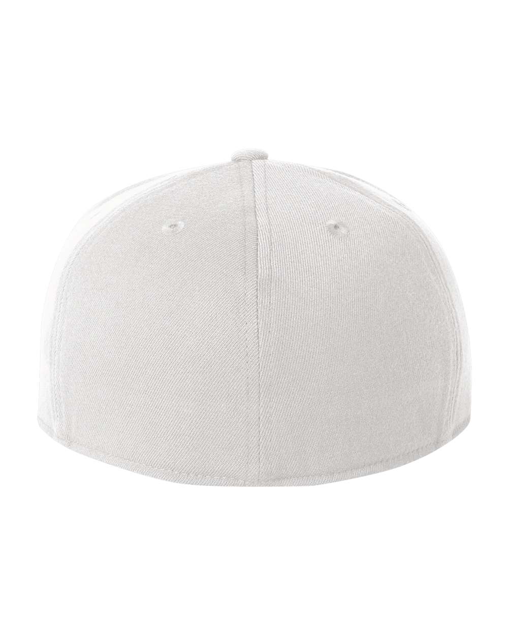Rear View of White 210® Flat Bill Cap - 6210FF