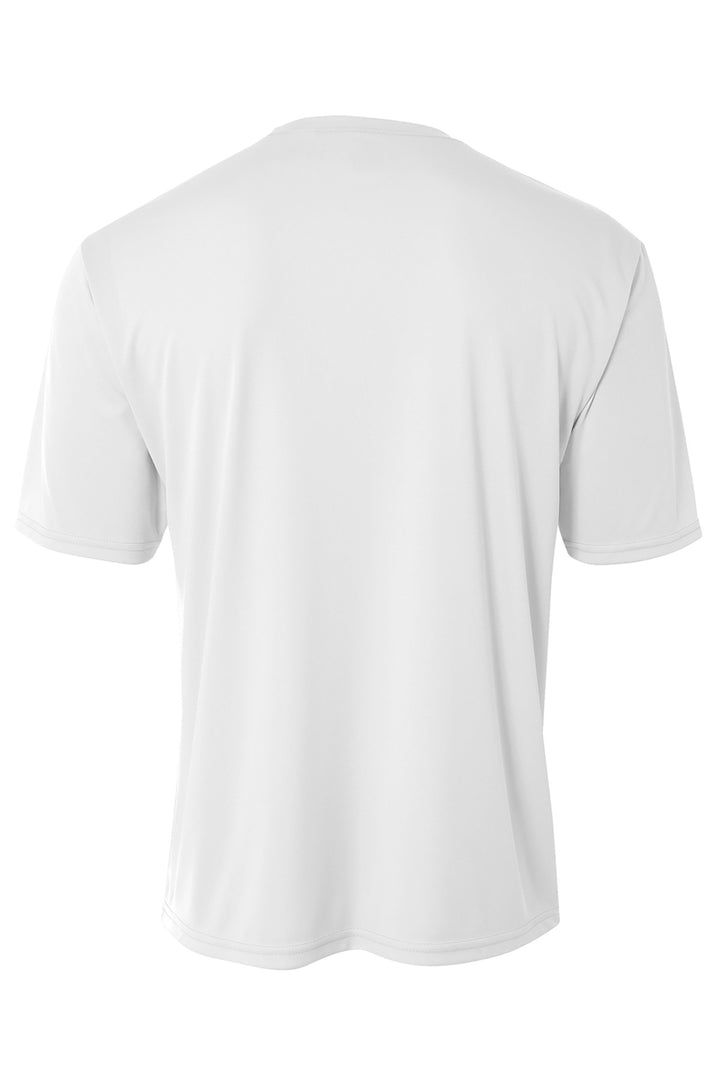 Rear View of White A4 Youth Cooling Performance Short Sleeve Tee A4NB3142