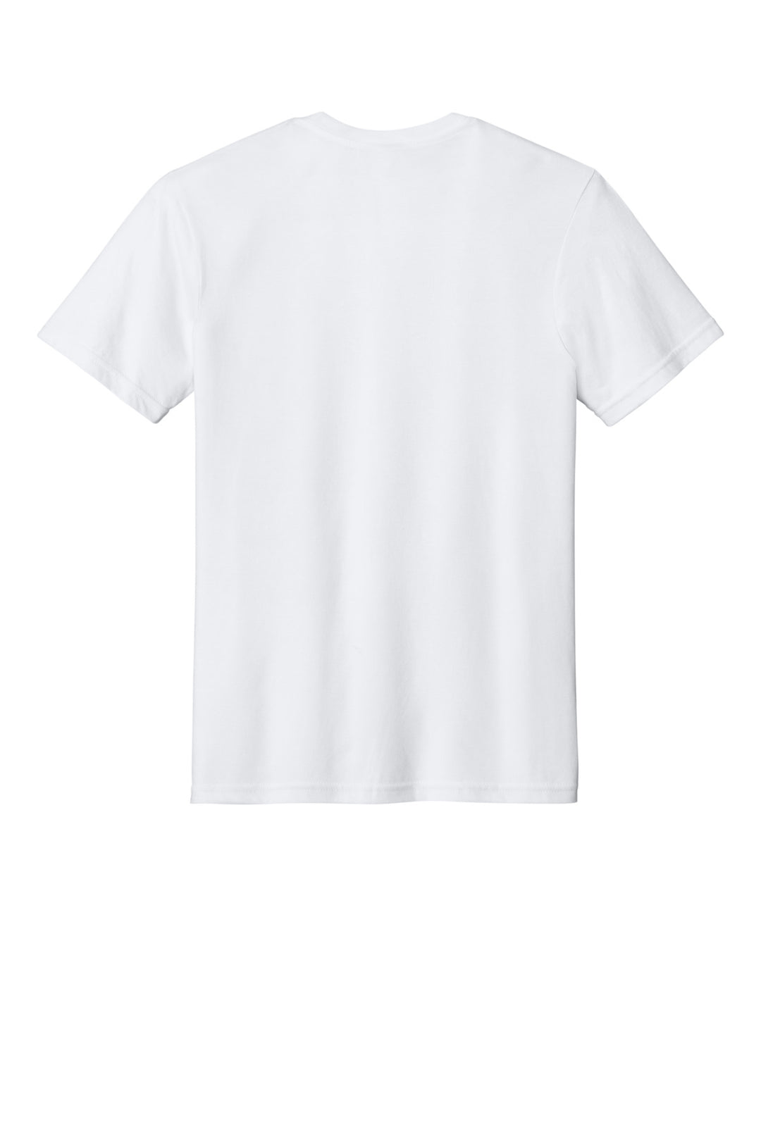 Rear View of White Gildan Softstyle CVC Tee 64000CVC