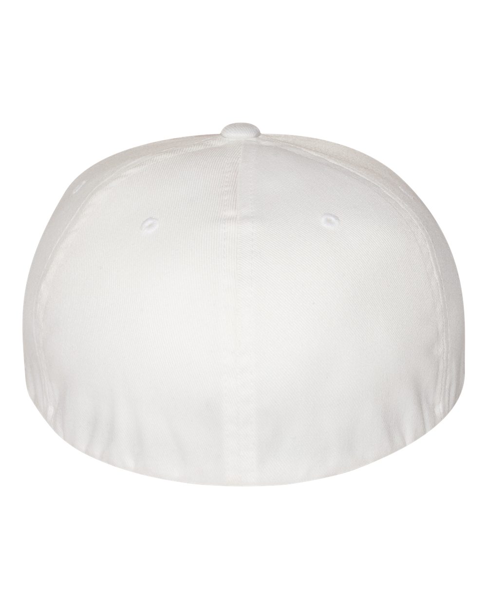 Rear View of White Pro-Baseball On Field Cap - 6297F
