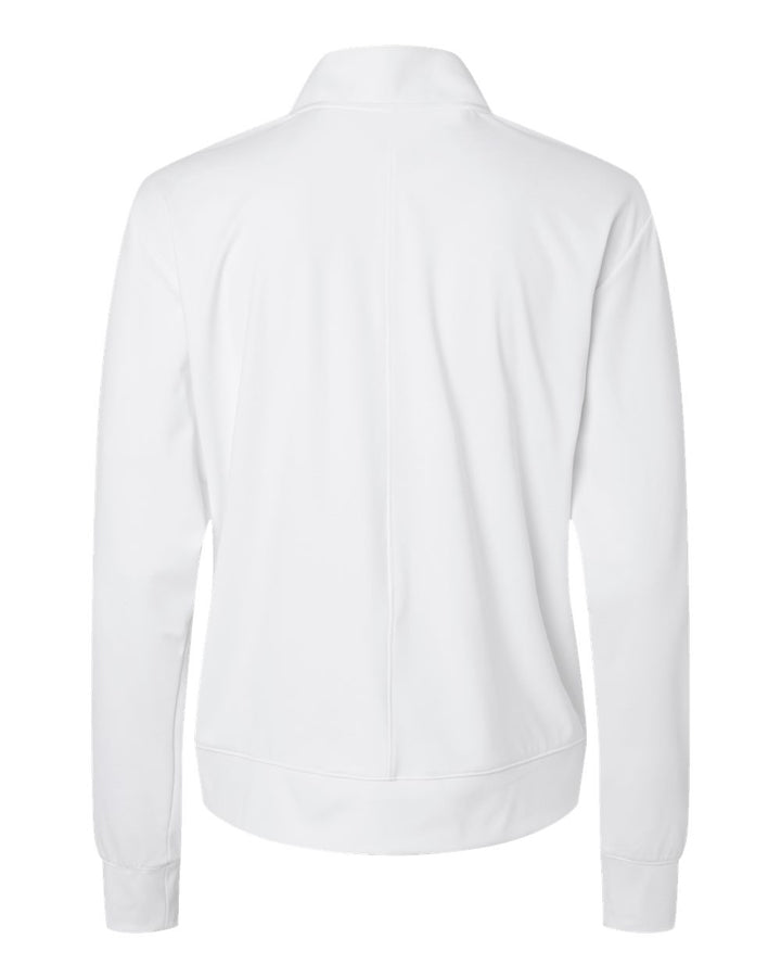 Rear View of White Women's Ultimate365 Quarter-Zip Pullover - A1002
