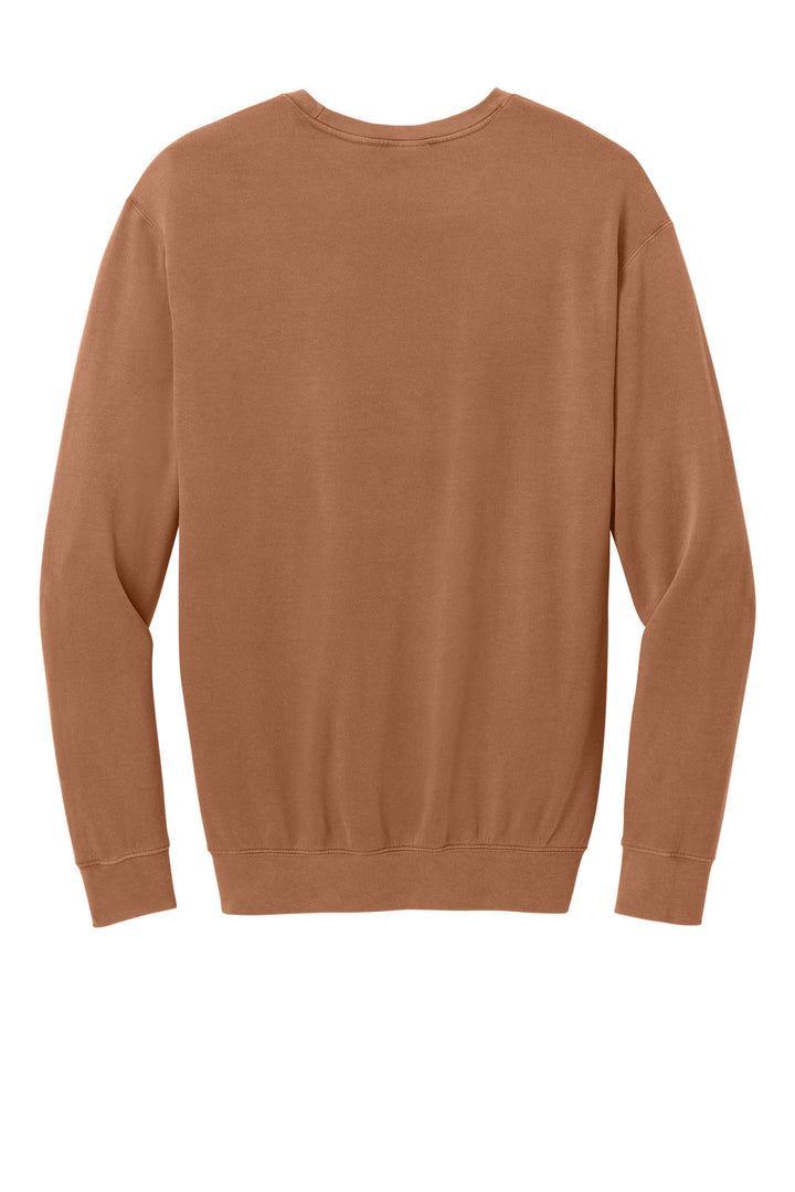 Rear View of Yam Comfort Colors Lightweight Crewneck Sweatshirt 1466