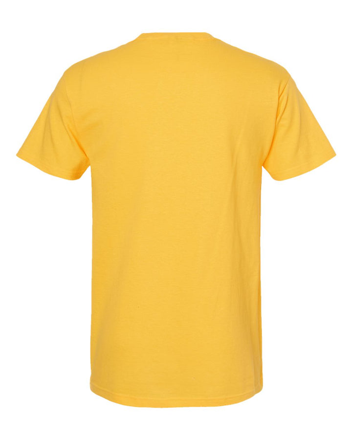 Rear View of Yellow Gold Soft Touch T-Shirt - 4800