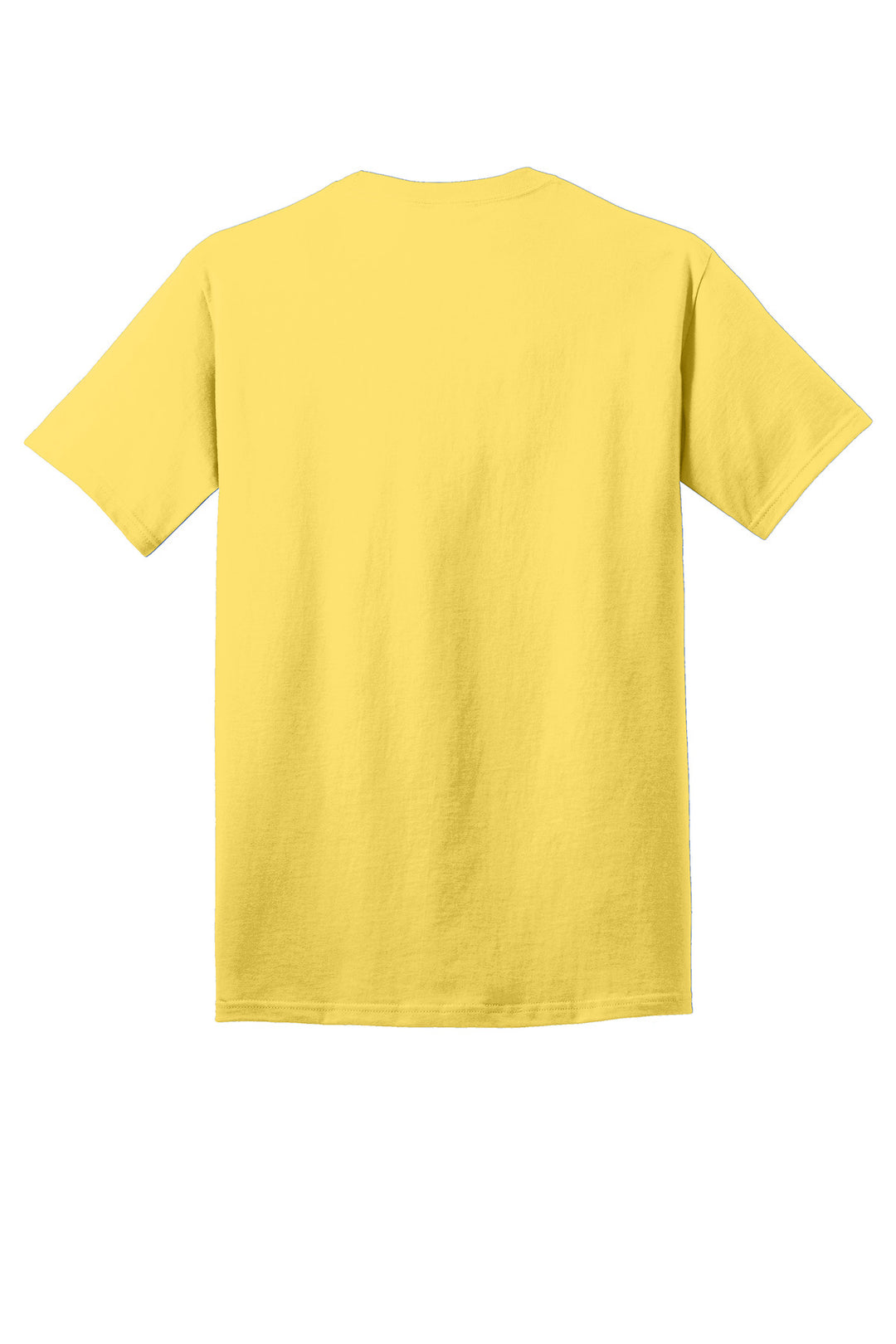 Rear View of Yellow Port & Company - Core Cotton Tee. PC54