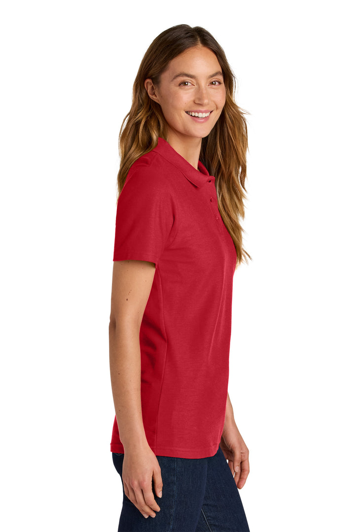 Red Gildan Softstyle Women's Pique Polo 64800L