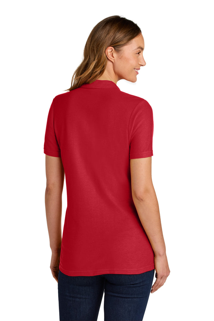 Red Gildan Softstyle Women's Pique Polo 64800L