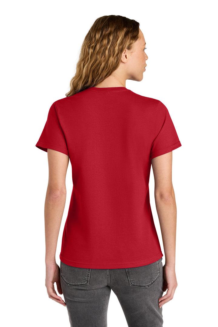 Red Gildan Women's Softstyle Midweight Tee 65000L