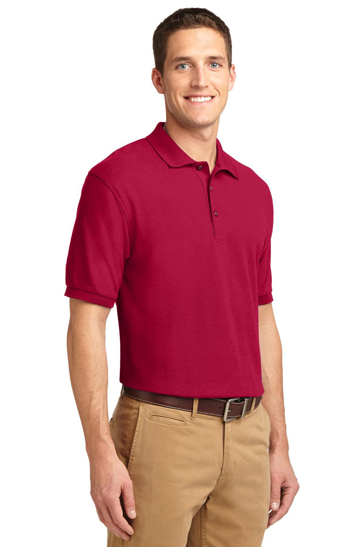 Red Port Authority Silk Touch Polo K500