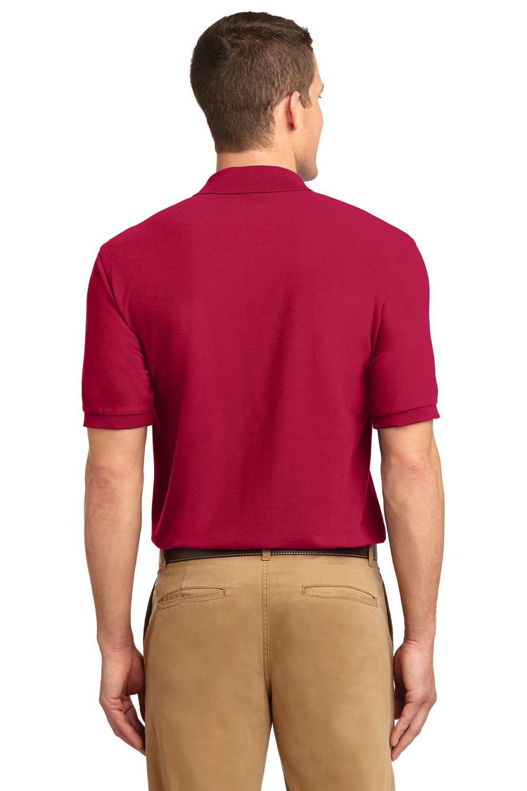 Red Port Authority Silk Touch Polo K500