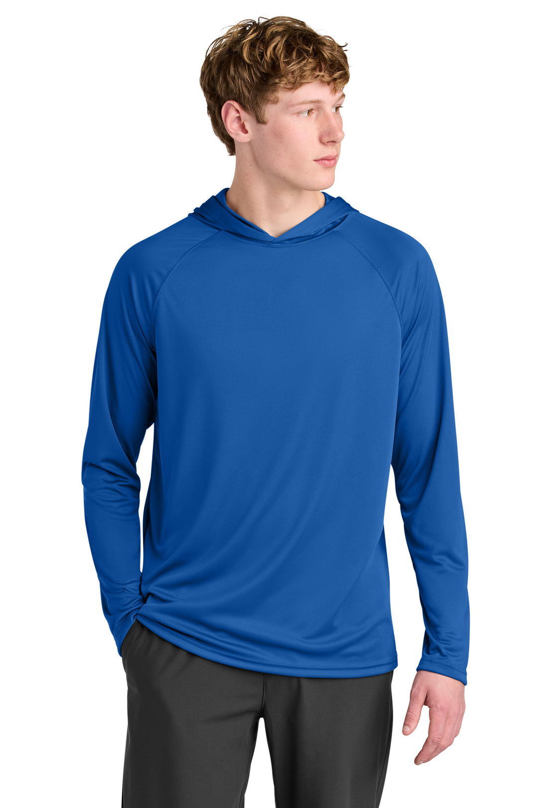 Royal A4 Cooling Performance Long Sleeve Hooded Tee A4N3409