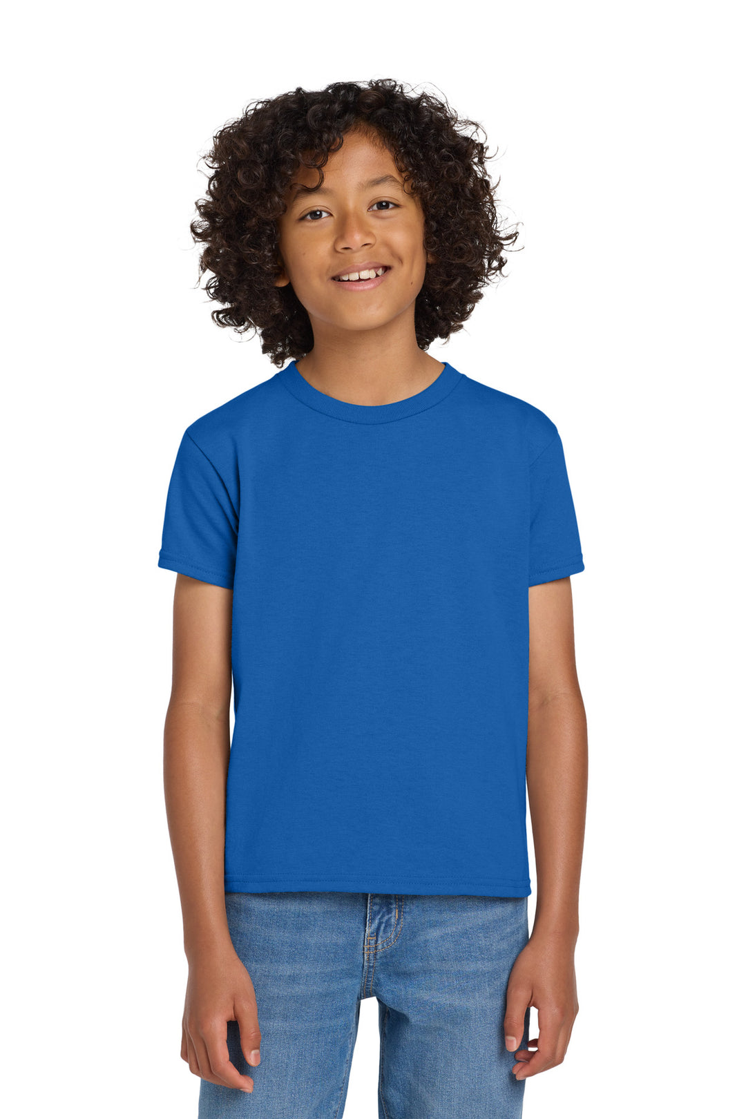 Royal Gildan Youth DryBlend 50 Cotton/50 Poly T-Shirt. 8000B