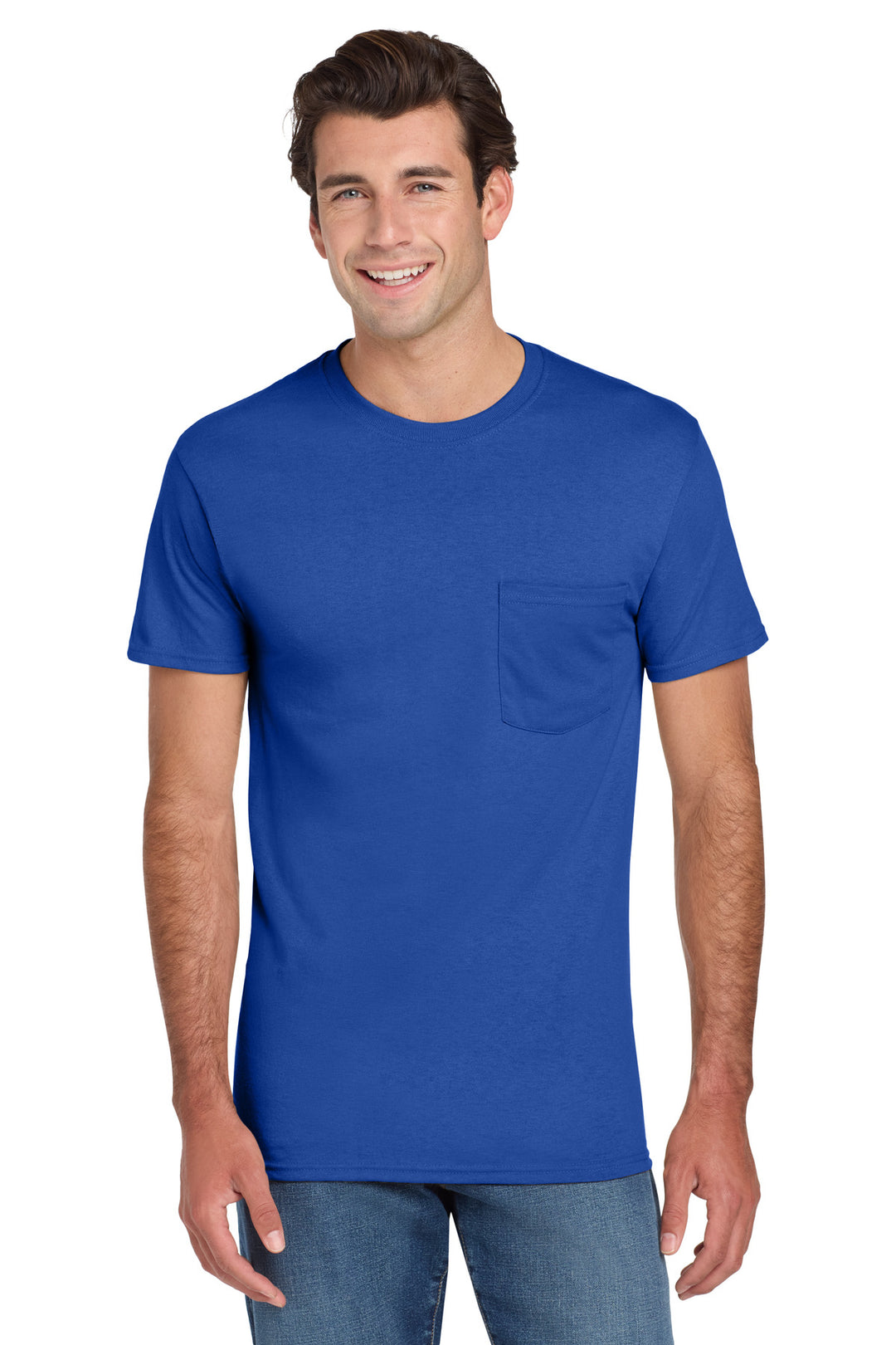Royal Jerzees - Dri-Power 50/50 Cotton/Poly Pocket T-Shirt. 29MP