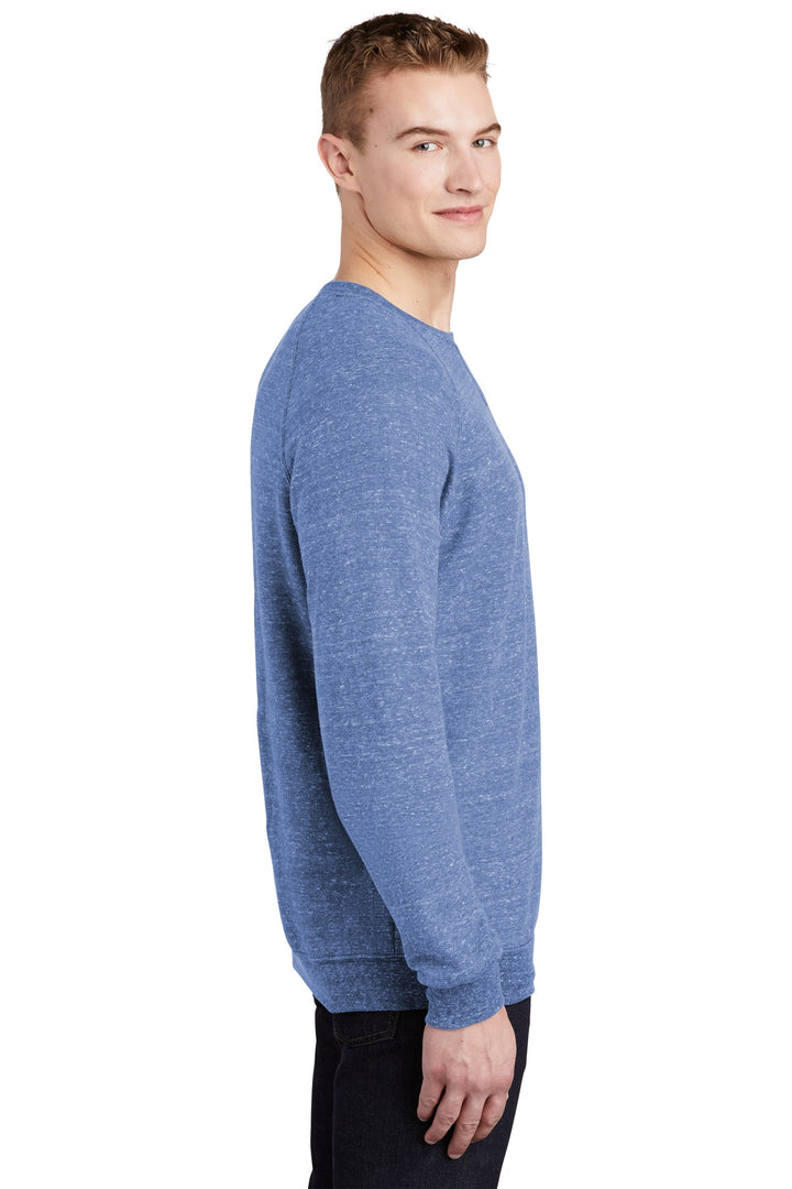 Royal Jerzees Snow Heather French Terry Raglan Crew 91M