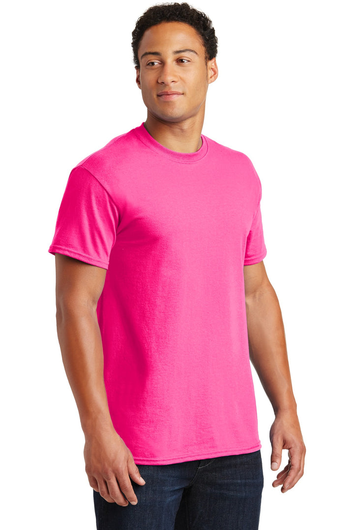 Safety Pink Gildan - Ultra Cotton 100% US Cotton T-Shirt. 2000