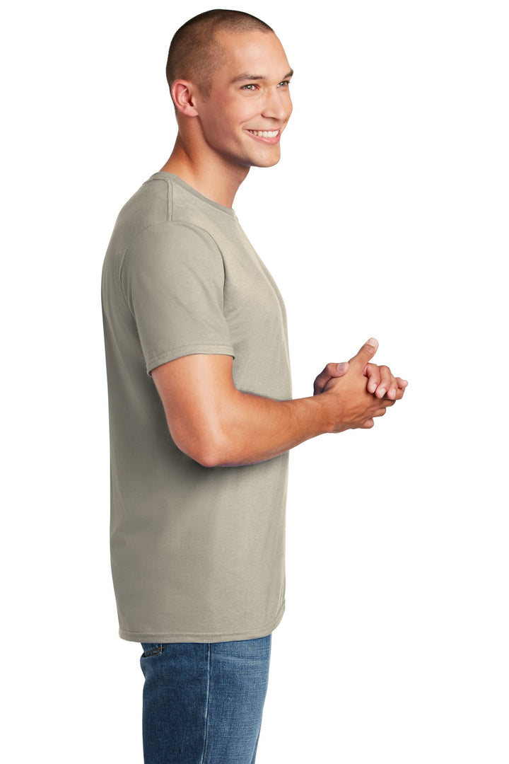 Sand Gildan Softstyle T-Shirt. 64000