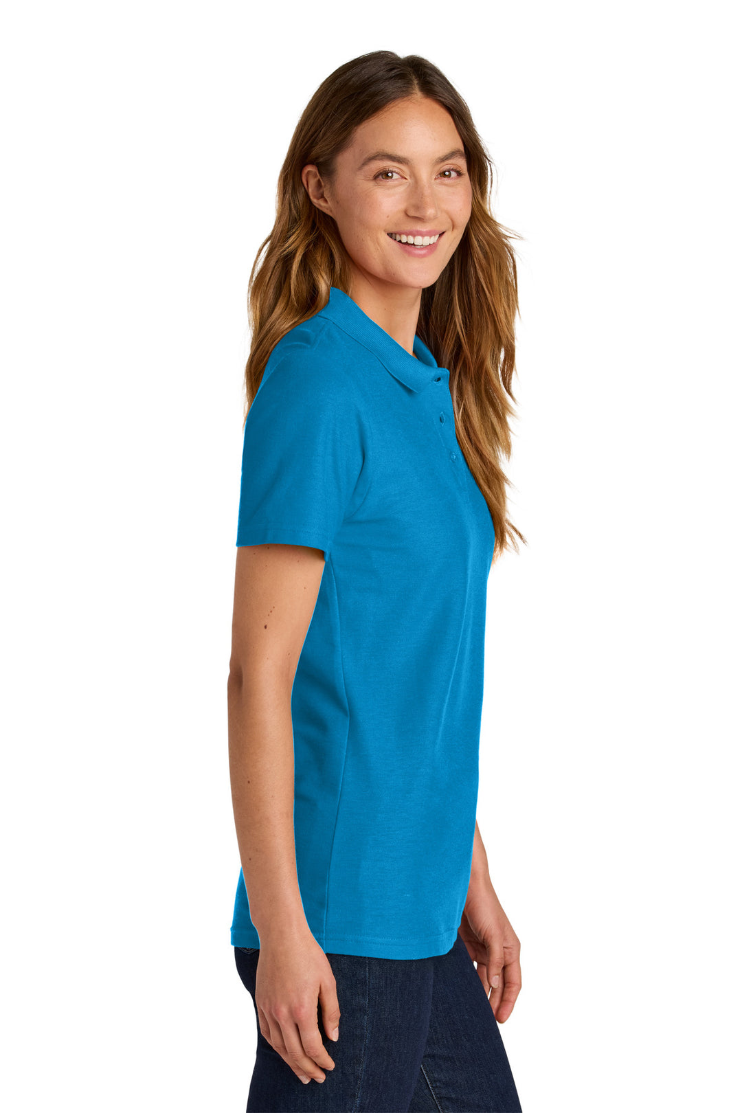 Sapphire Gildan Softstyle Women's Pique Polo 64800L