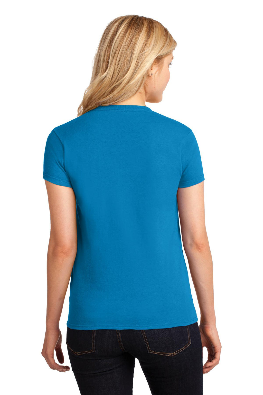 Sapphire Gildan Women's Heavy Cotton 100% Cotton T-Shirt. 5000L