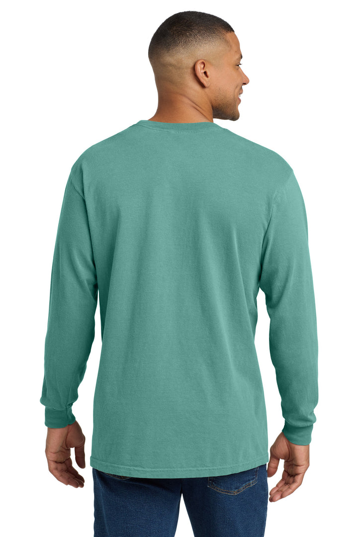 Seafoam COMFORT COLORS Heavyweight Ring Spun Long Sleeve Pocket Tee. 4410