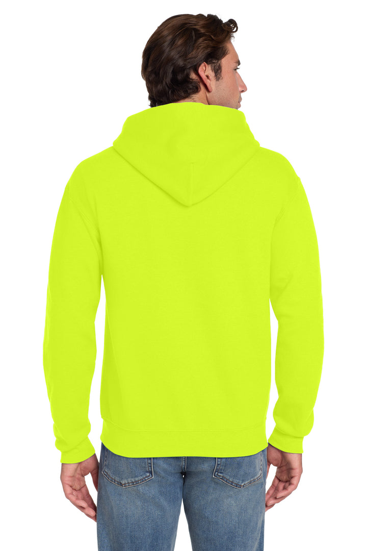 SftyGrn Jerzees Super Sweats NuBlend - Pullover Hooded Sweatshirt. 4997M