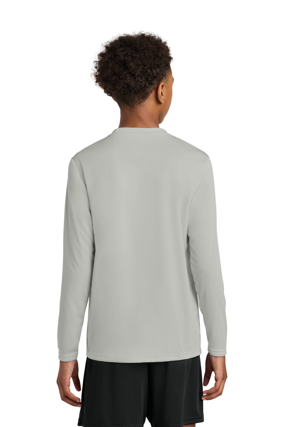 Silver A4 Youth Cooling Performance Long Sleeve Tee A4NB3165