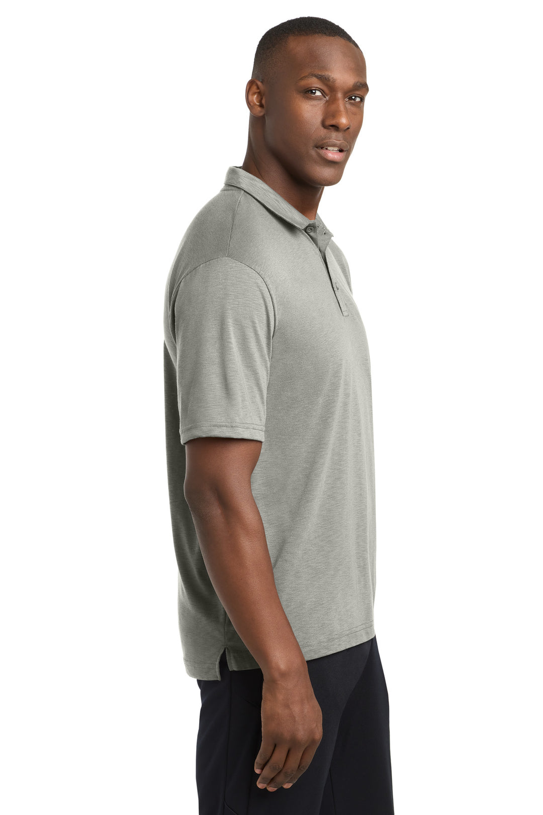 Silver Sport-Tek PosiCharge Strive Polo ST530