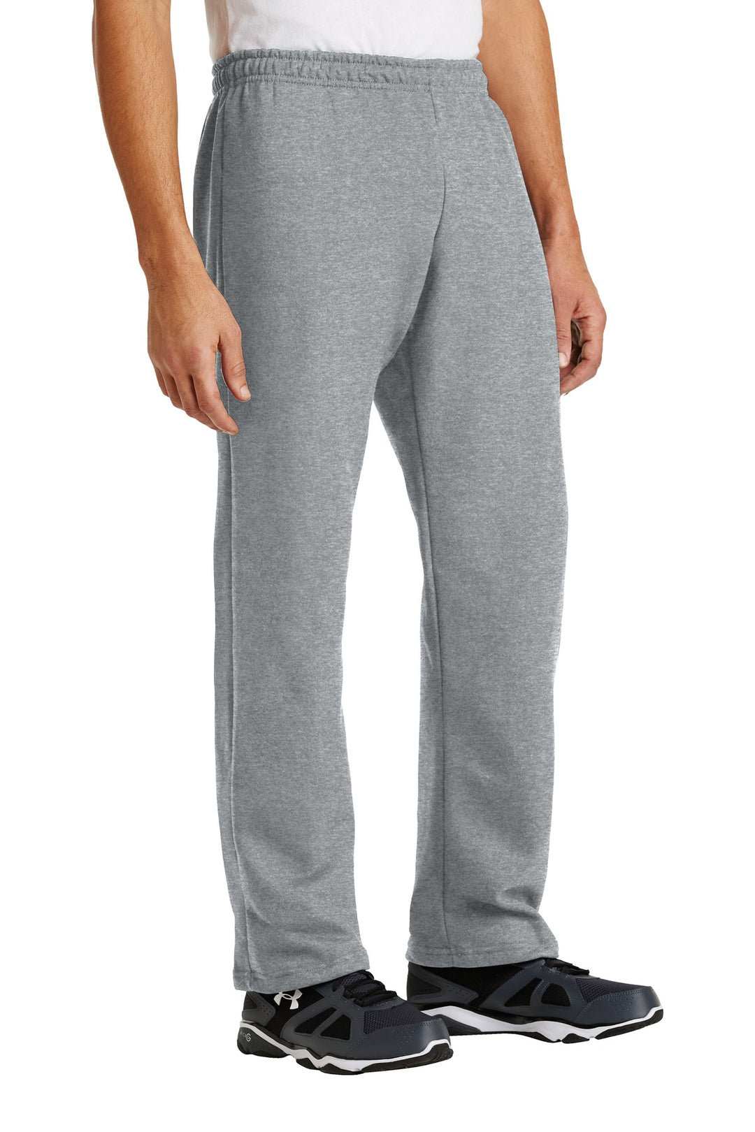 Sport Grey Gildan Heavy Blend Open Bottom Sweatpant. 18400