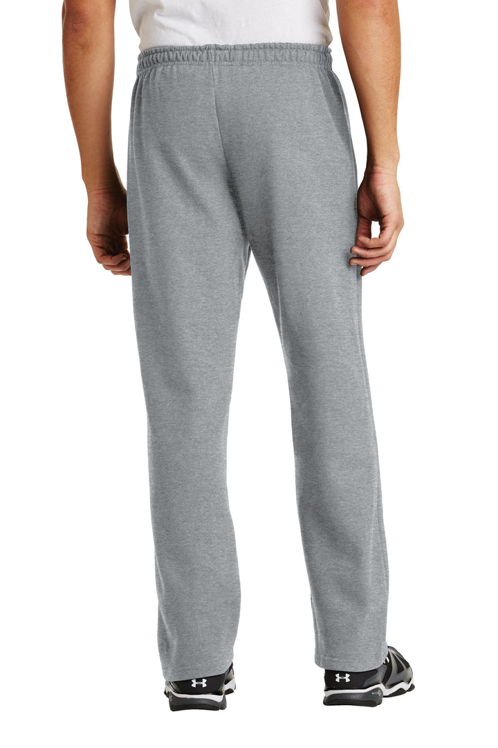 Sport Grey Gildan Heavy Blend Open Bottom Sweatpant. 18400