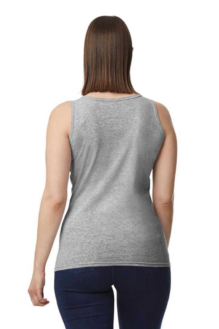 Sport Grey Gildan Softstyle Junior Fit Tank Top. 64200L