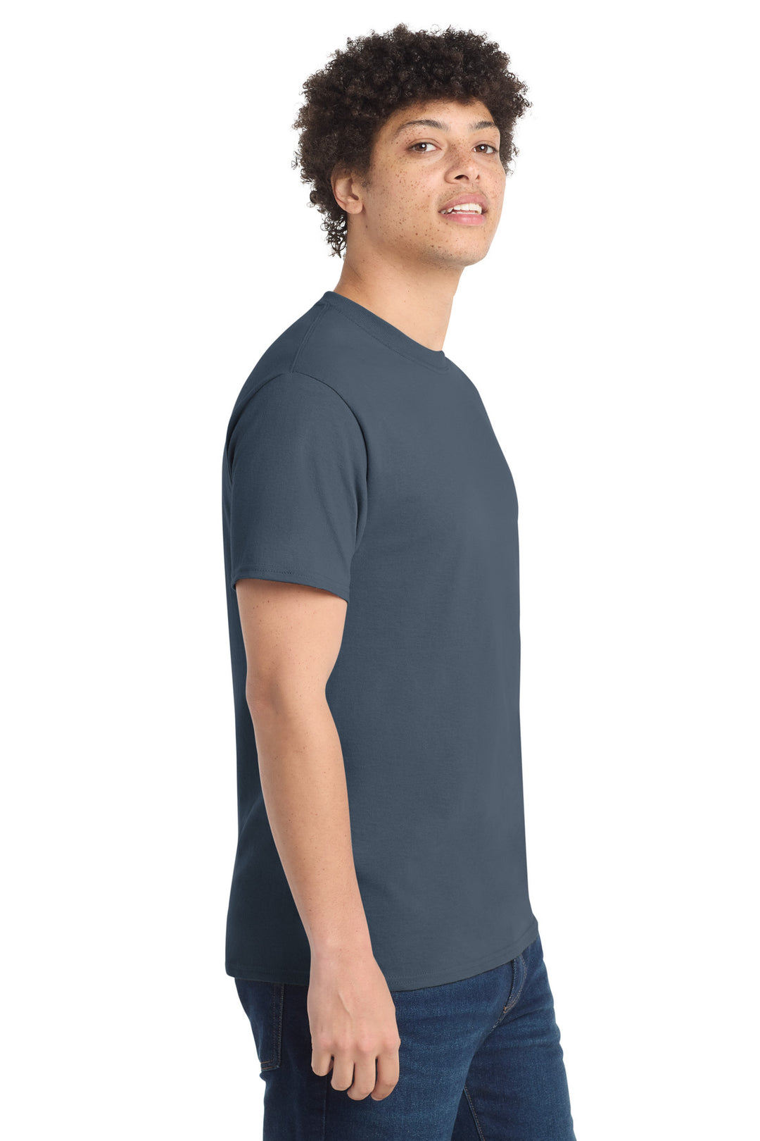 Steel Blue Port & Company - Core Cotton Tee. PC54