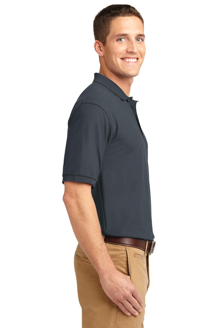 Steel Grey Port Authority Silk Touch Polo K500