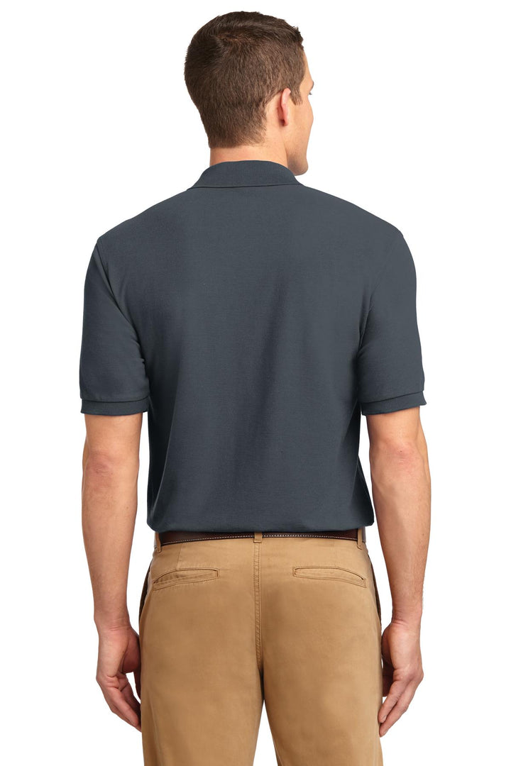 Steel Grey Port Authority Silk Touch Polo K500