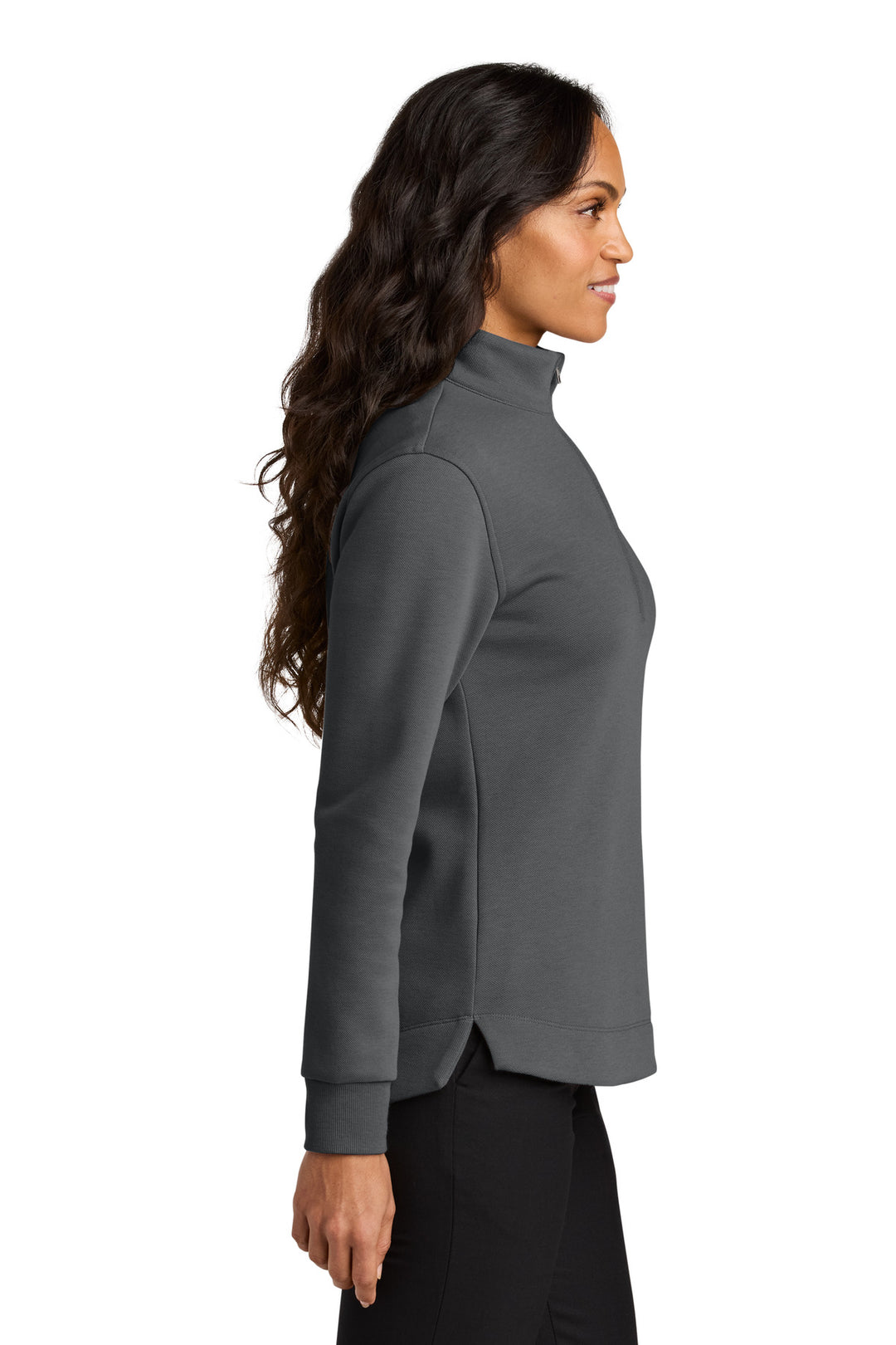 StormGrey Port Authority Women's Wearever Signature Double Pique 1/4-Zip LK210
