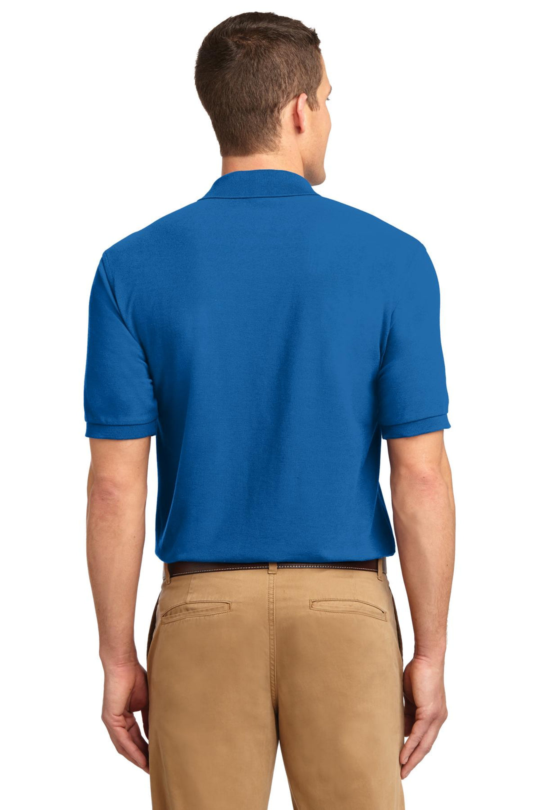 Strong Blue Port Authority Silk Touch Polo K500