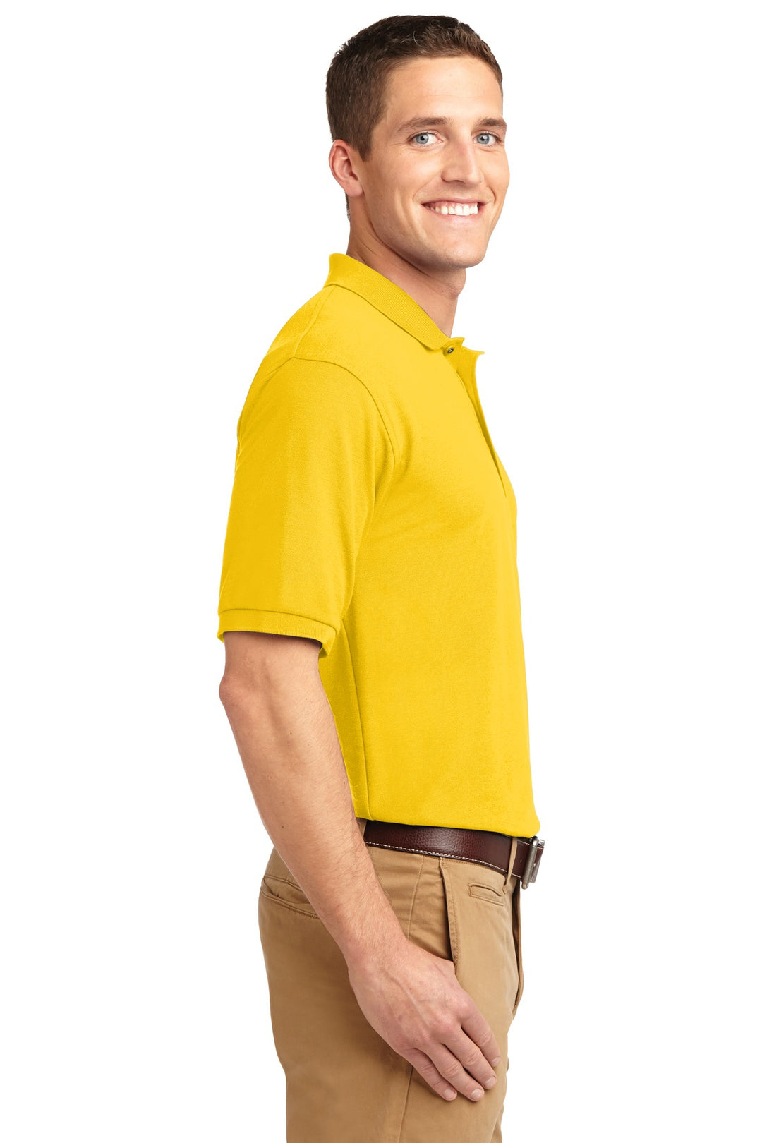 Sunflower Yllw Port Authority Silk Touch Polo K500