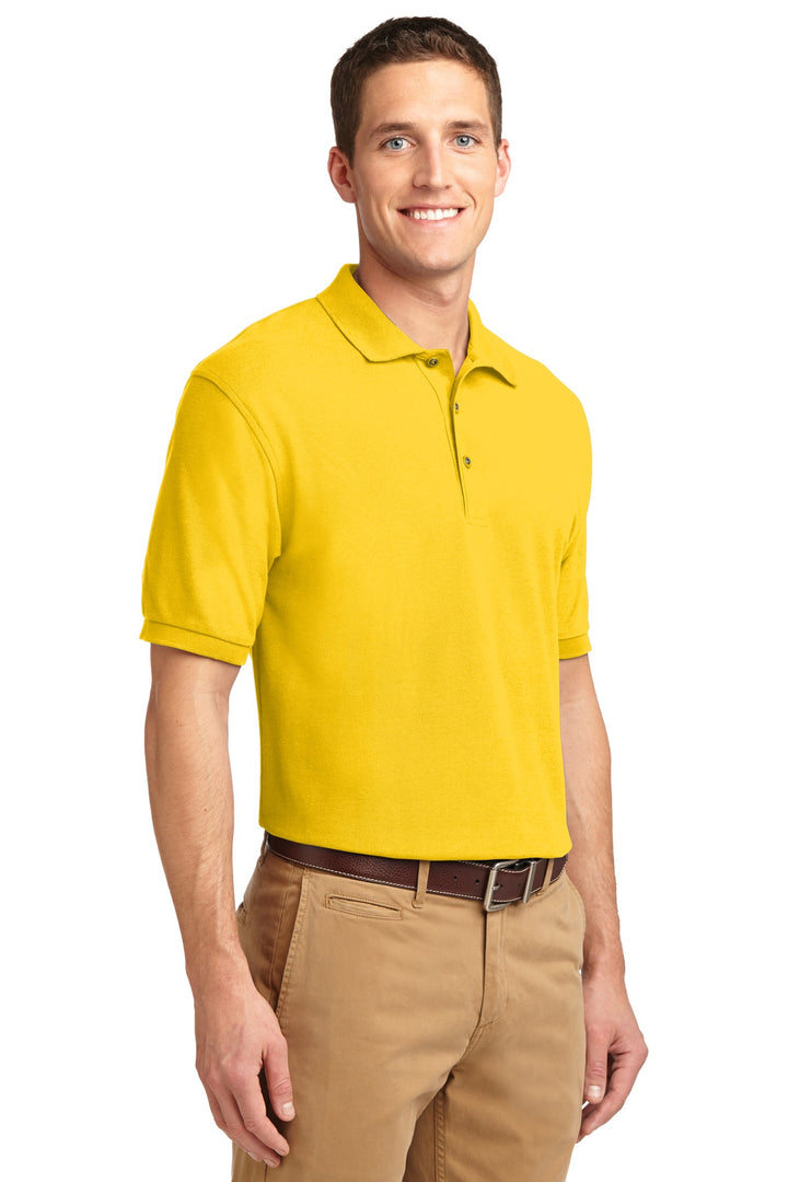 Sunflower Yllw Port Authority Silk Touch Polo K500