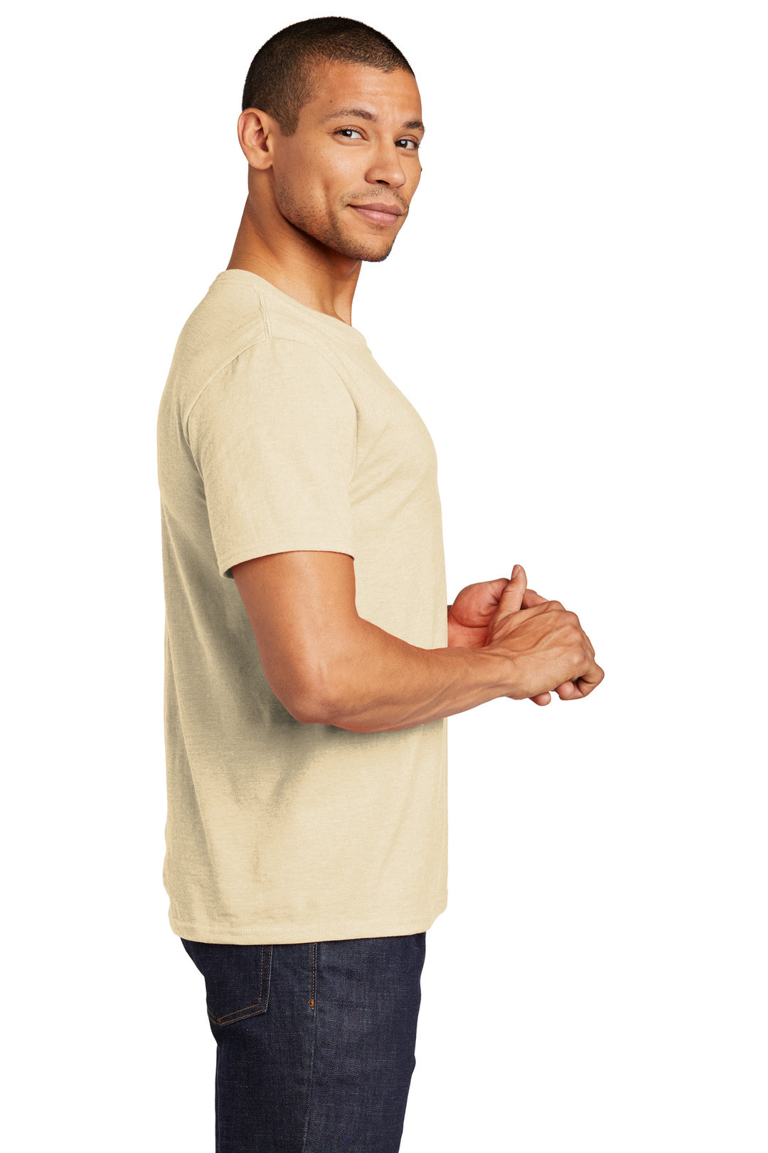 SwtCrmHthr Jerzees Premium Blend Ring Spun T-Shirt 560M