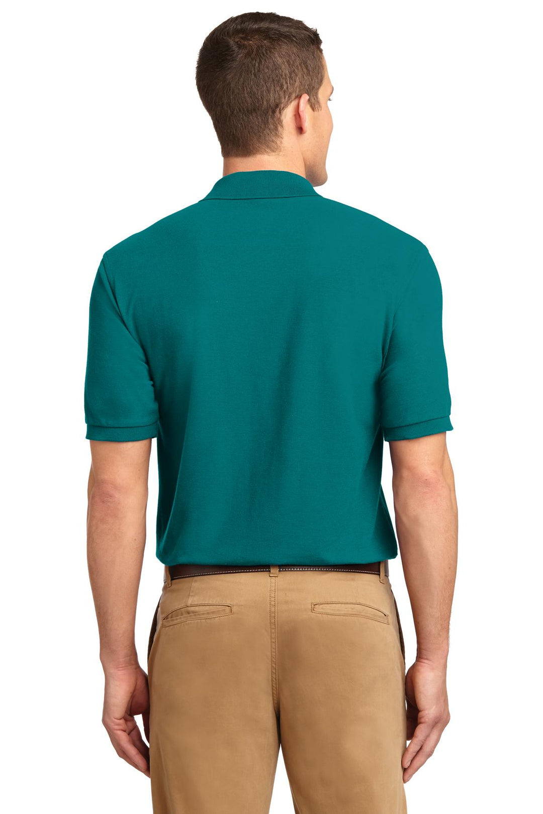 Teal Green Port Authority Silk Touch Polo K500