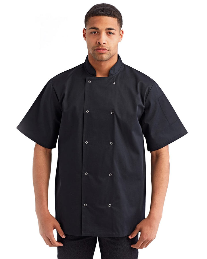 Ten Studded Front Chef Short Sleeve Coat - RP664  grouped